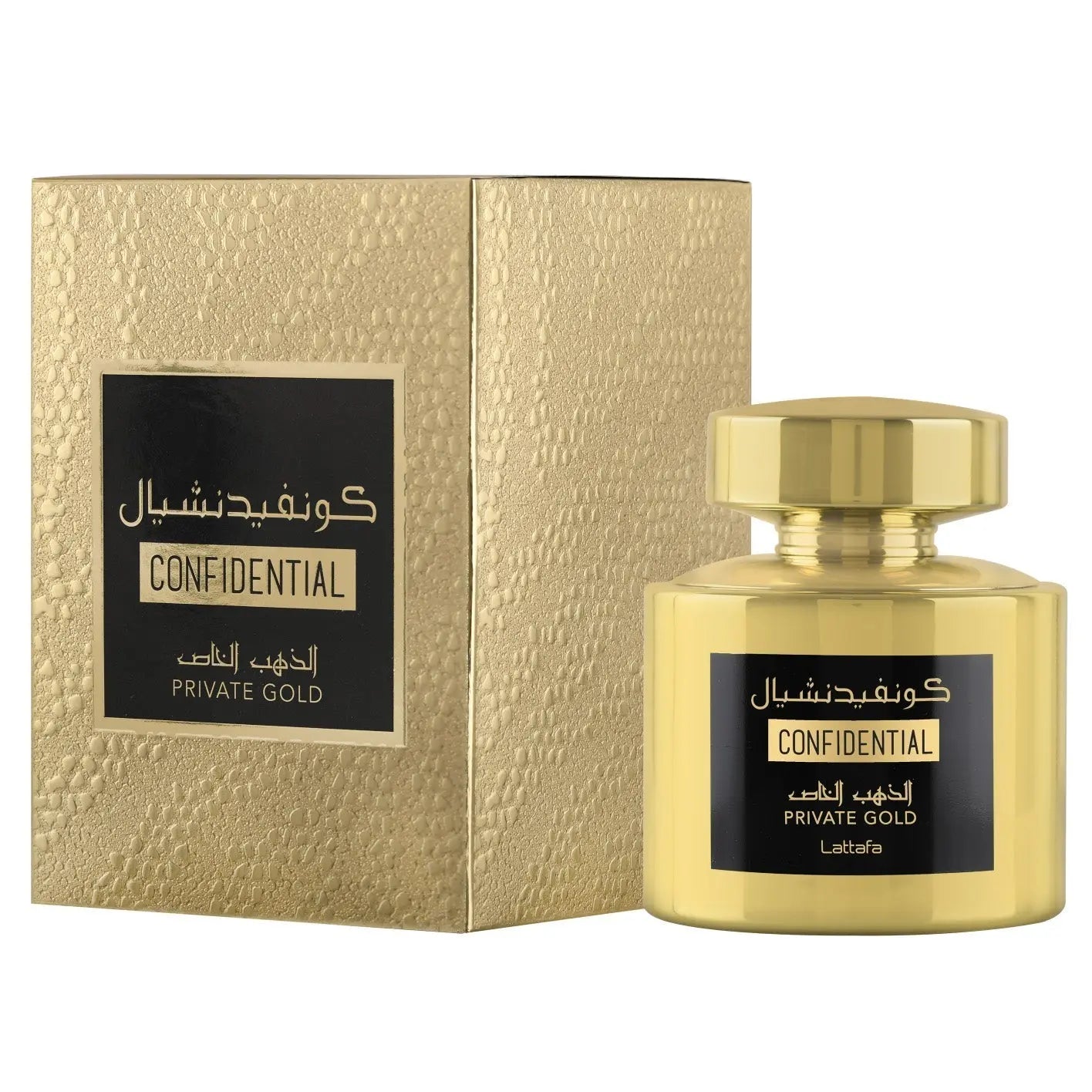 Confidential Private Gold Eau de Parfum 100ml Lattafa-Perfume Heaven