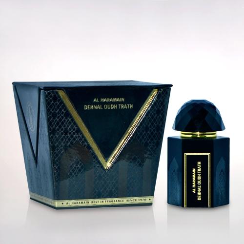 Dehnal Oudh Trath Concentrated Perfume Oil 3ml Free from Alcohol Al Haramain-Perfume Heaven