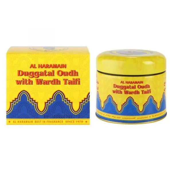 Duggatal Oudh with Wardh Taifi 50g Al Haramain-Perfume Heaven