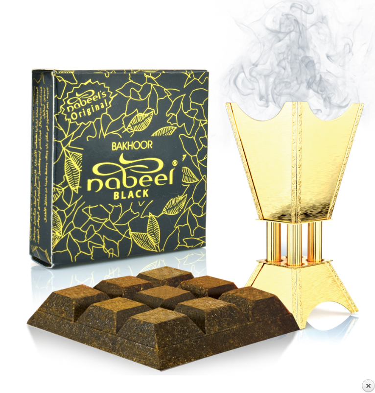Nabeel Bakhoor Nabeel Black Bakhoor Incense Bar 40g-Perfume Heaven
