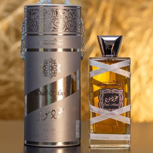 Oud Mood Reminiscence Silver Eau De Parfum 100ml Lattafa-Perfume Heaven