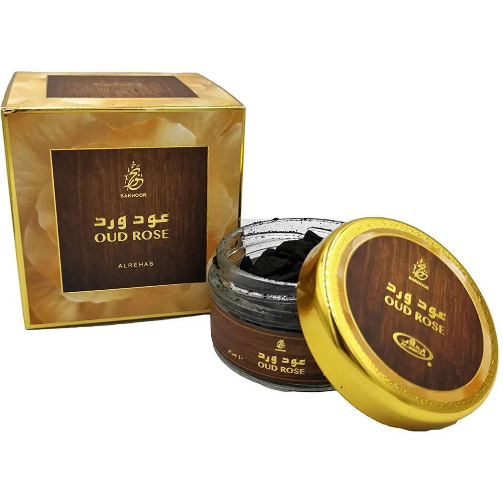 Oud Rose Incense Bakhoor 30g Al Rehab-Perfume Heaven