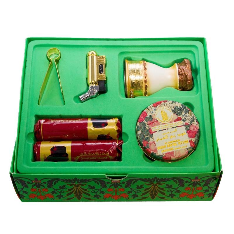 Oudh Ma'al Attar Bakhoor Burner Traveller Gift Set Al Haramain-Perfume Heaven