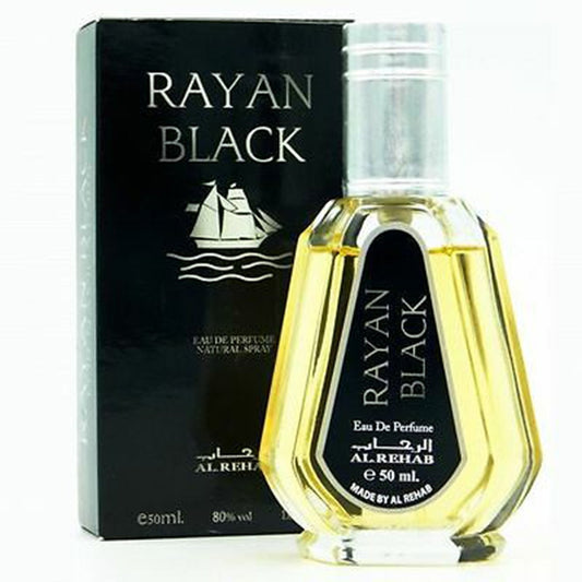 Rayan Black Perfume Spray 50ml By Al Rehab-Perfume Heaven