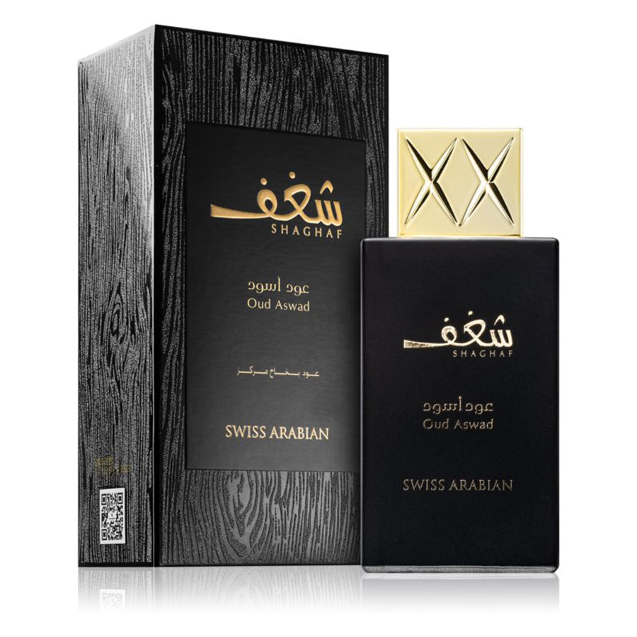 Shaghaf Oud Aswad Eau de Parfum 75ml Swiss Arabian-Perfume Heaven